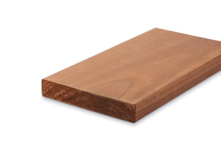 Rectangular wooden board with smooth surface and rounded edges.