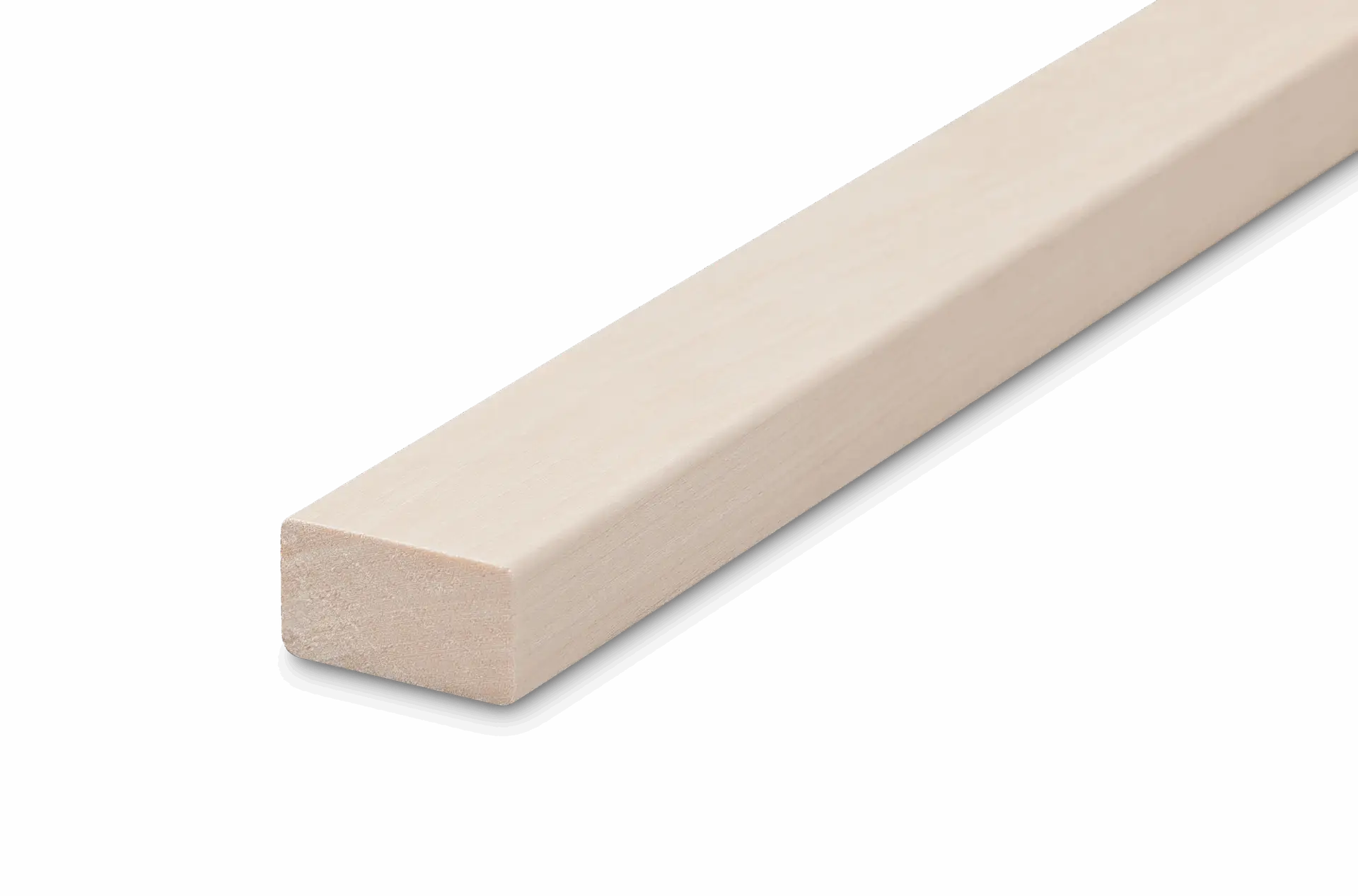 Rectangular wooden stick with a smooth surface against a black background.